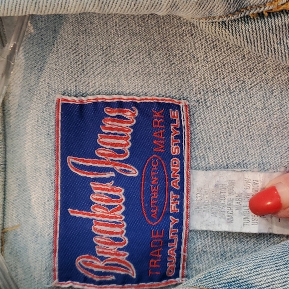Vintage Breaker Jeans Blue Jacket - Picture 2 of 7